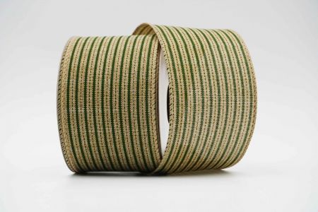Striped Wired Ribbon_KF6625GC-5-183_Green
